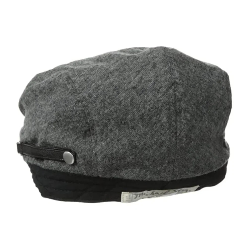 💕MICHAEL STARS💕 Buckled Up Driver Hat Abalone Gray NWT